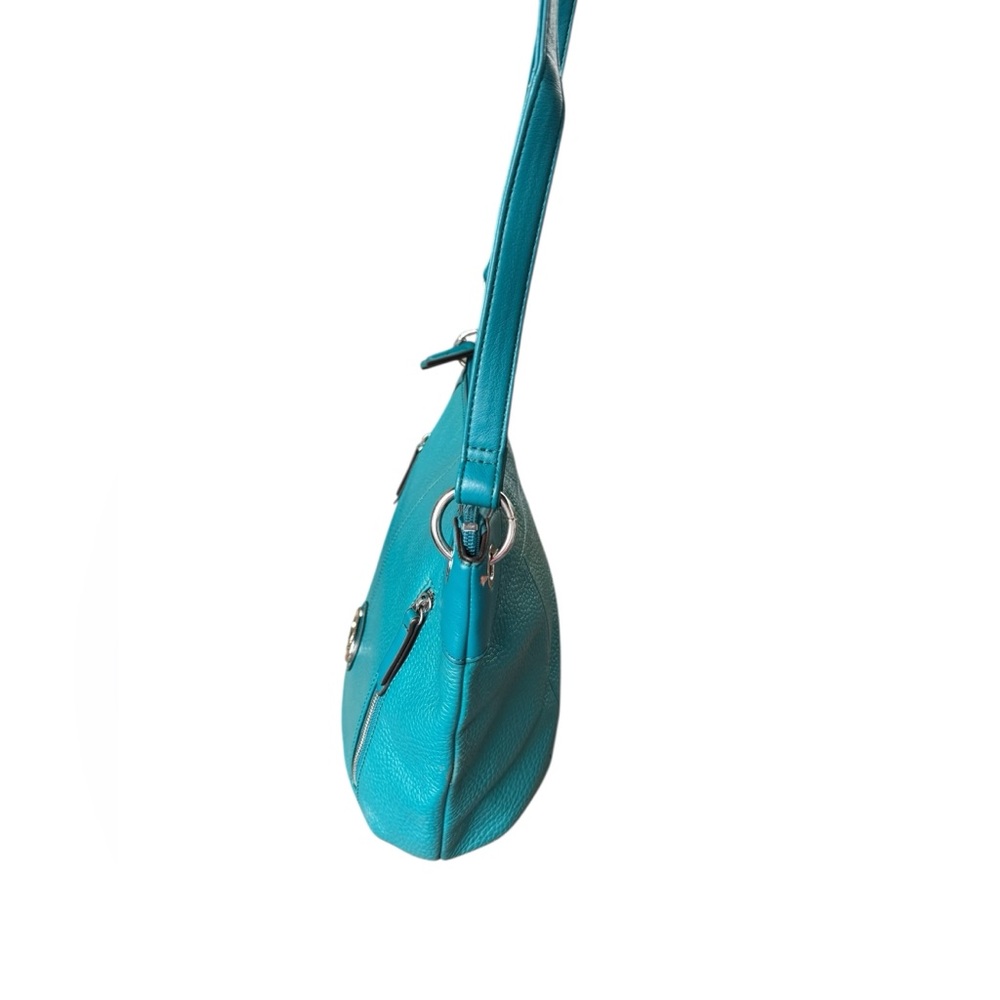 Tignanello Organizer Crossbody Bag – Blue Teal Leather. - Picture 5 of 11